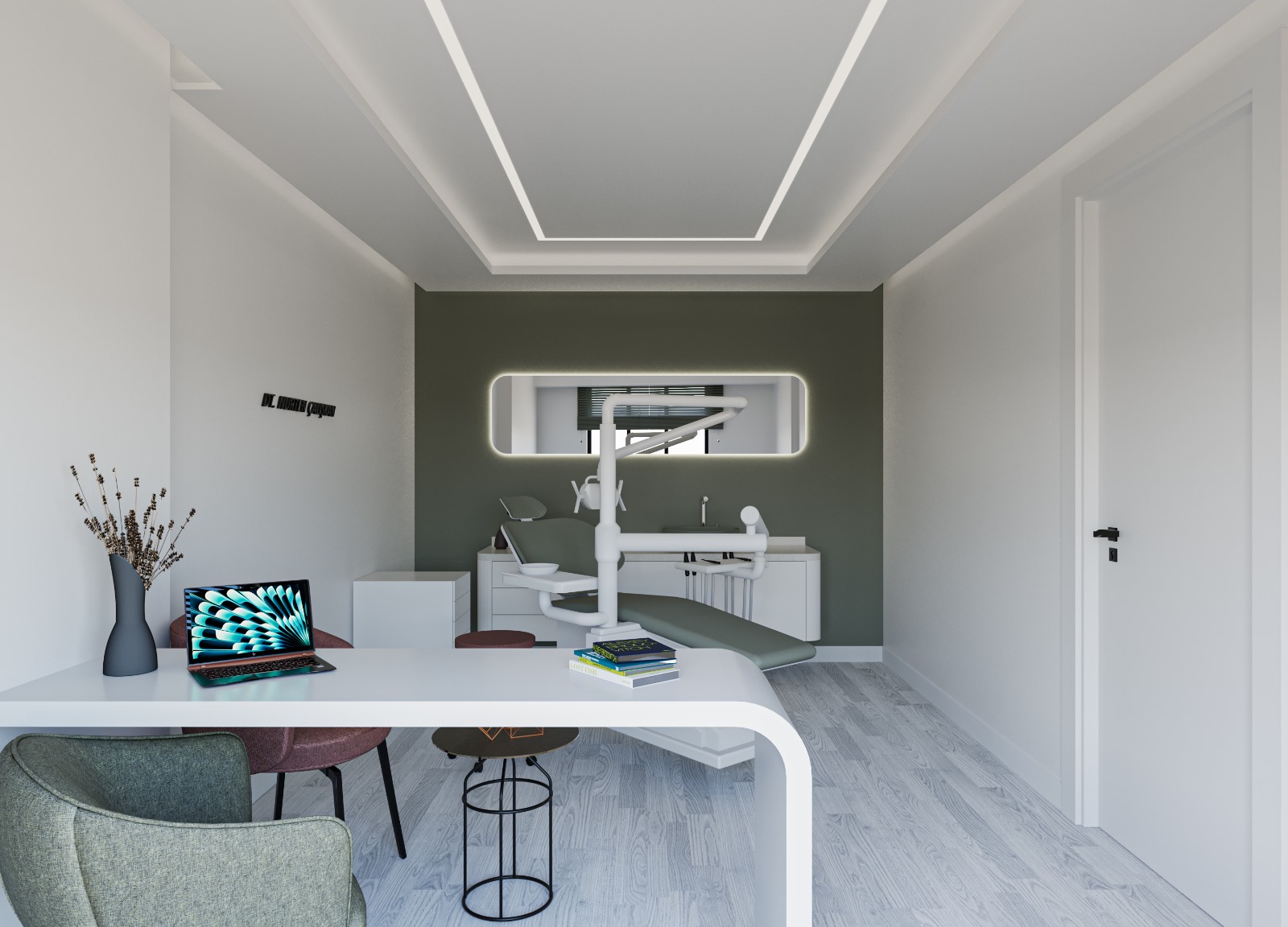 Konforlu Bekleme Alanı DentNora diş kliniği bekleme salonu