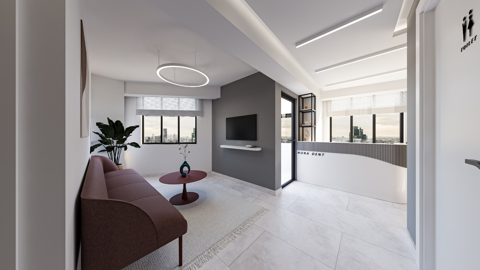 Tedavi Odası DentNora diş kliniği tedavi odası panoramik görünüm